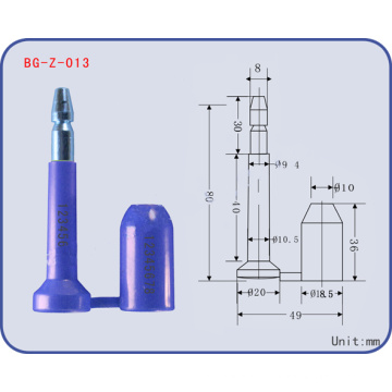 sello de barrera BG-Z-013, sello de contenedor